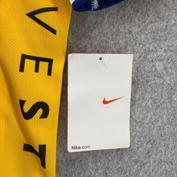 NWT Nike Livestrong‎ Unite Cycling Jersey Large Yellow White Bike Athletic Men's - Picture 4 of 12